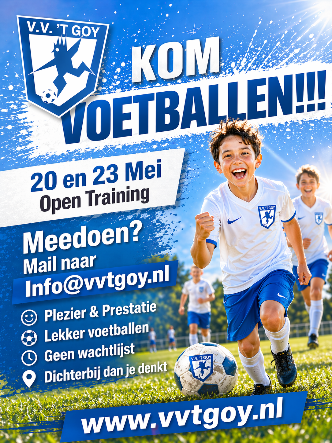 Open training 20 en 23 Mei